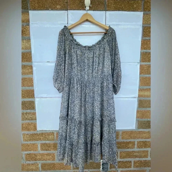 Anthropologie Kira Off-The-Shoulder Peasant Dress 14 - Picture 10 of 17